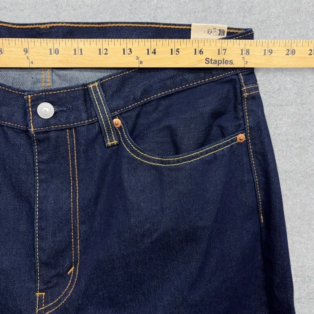 Levi's 514 Jeans Mens 36x30 Indigo Blue Denim Straight Fit Stretch Modern